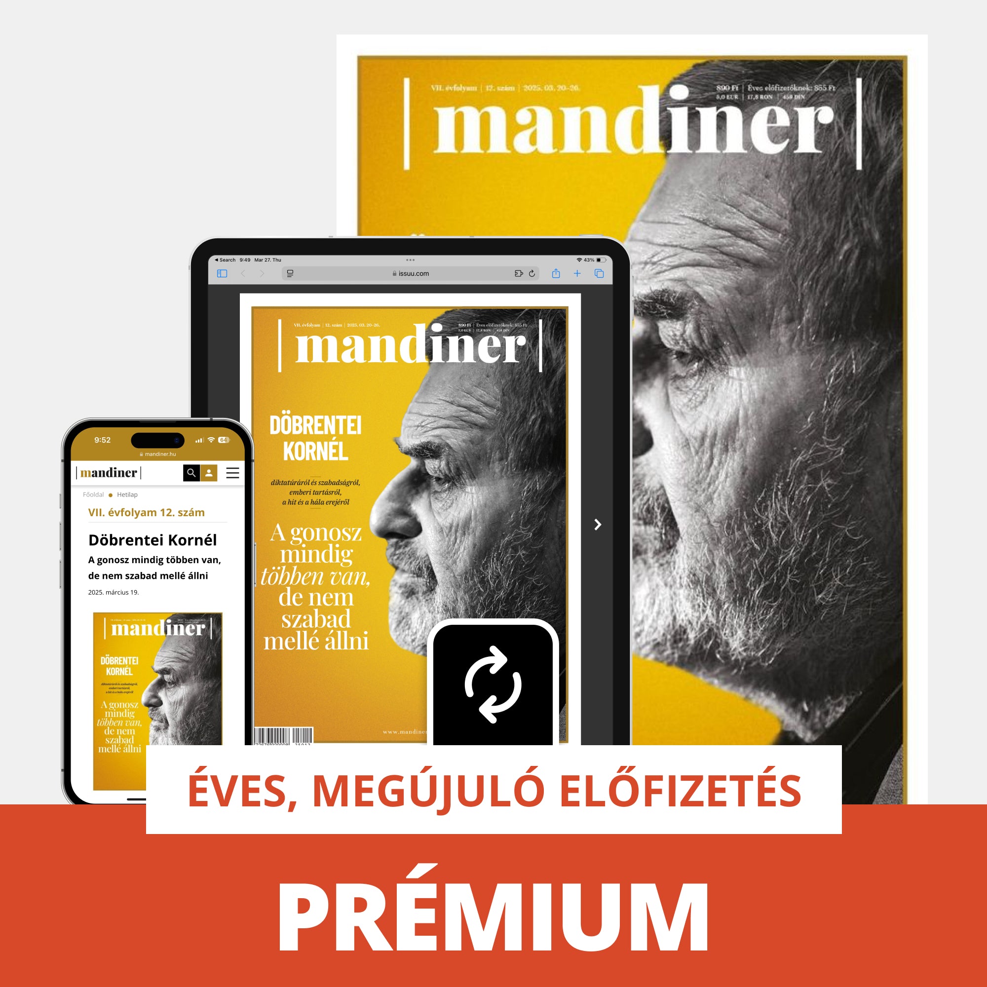 Prémium éves előfizetés